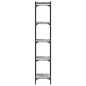 vidaXL Librería 5 estantes madera ingeniería gris Sonoma 40x30x154 cm vidaXL Librería 5 estantes madera ingeniería gris Sonoma 40x30x154 cm