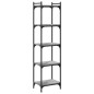 vidaXL Librería 5 estantes madera ingeniería gris Sonoma 40x30x154 cm vidaXL Librería 5 estantes madera ingeniería gris Sonoma 40x30x154 cm