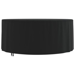 vidaXL Cubierta muebles jardín redonda Oxford 420D negro Ø 182x71 cm