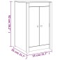 vidaXL Armario de cocina de exterior madera maciza de pino
