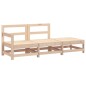 vidaXL Juego de muebles de jardín 3 piezas madera maciza de pino vidaXL Juego de muebles de jardín 3 piezas madera maciza de pino