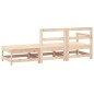 vidaXL Juego de muebles de jardín 3 piezas madera maciza de pino vidaXL Juego de muebles de jardín 3 piezas madera maciza de pino