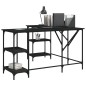 vidaXL Escritorio madera de ingeniería negro 139x139x75 cm vidaXL Escritorio madera de ingeniería negro 139x139x75 cm