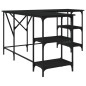 vidaXL Escritorio madera de ingeniería negro 139x139x75 cm vidaXL Escritorio madera de ingeniería negro 139x139x75 cm