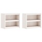 vidaXL Muebles de cocina de exterior 4 pzas madera maciza pino blanco