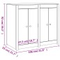vidaXL Armario de cocina de exterior madera maciza de abeto Douglas