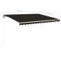 vidaXL Toldo manual retráctil con postes gris antracita 4x3,5 m vidaXL Toldo manual retráctil con postes gris antracita 4x3,5 m