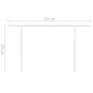 vidaXL Toldo manual retráctil con postes gris antracita 4x3,5 m vidaXL Toldo manual retráctil con postes gris antracita 4x3,5 m