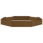 vidaXL Arenero con asientos octógono madera maciza de pino marrón miel vidaXL Arenero con asientos octógono madera maciza de pino marrón miel