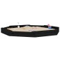 vidaXL Arenero con asientos octógono madera maciza de pino negro