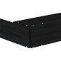 vidaXL Arenero con asientos octógono madera maciza de pino negro
