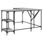 vidaXL Escritorio madera de ingeniería gris Sonoma 139x139x75 cm vidaXL Escritorio madera de ingeniería gris Sonoma 139x139x75 cm
