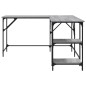 vidaXL Escritorio madera de ingeniería gris Sonoma 139x139x75 cm vidaXL Escritorio madera de ingeniería gris Sonoma 139x139x75 cm