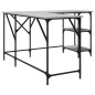vidaXL Escritorio madera de ingeniería gris Sonoma 139x139x75 cm vidaXL Escritorio madera de ingeniería gris Sonoma 139x139x75 cm