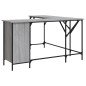 vidaXL Escritorio madera de ingeniería gris Sonoma 141x141x75 cm vidaXL Escritorio madera de ingeniería gris Sonoma 141x141x75 cm