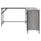 vidaXL Escritorio madera de ingeniería gris Sonoma 141x141x75 cm vidaXL Escritorio madera de ingeniería gris Sonoma 141x141x75 cm