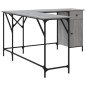 vidaXL Escritorio madera de ingeniería gris Sonoma 141x141x75 cm vidaXL Escritorio madera de ingeniería gris Sonoma 141x141x75 cm
