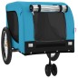 vidaXL Remolque de bicicleta mascotas hierro tela Oxford azul negro vidaXL Remolque de bicicleta mascotas hierro tela Oxford azul negro