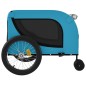 vidaXL Remolque de bicicleta mascotas hierro tela Oxford azul negro vidaXL Remolque de bicicleta mascotas hierro tela Oxford azul negro