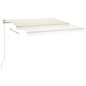 vidaXL Toldo automático con LED y sensor de viento crema 4,5x3,5 m vidaXL Toldo automático con LED y sensor de viento crema 4,5x3,5 m