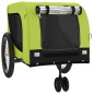vidaXL Remolque de bicicleta mascotas hierro tela Oxford verde negro vidaXL Remolque de bicicleta mascotas hierro tela Oxford verde negro