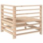 vidaXL Sofás de esquina de jardín 2 uds madera maciza de pino