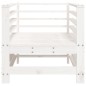 vidaXL Sillones de jardín 2 unidades madera maciza pino blanco vidaXL Sillones de jardín 2 unidades madera maciza pino blanco