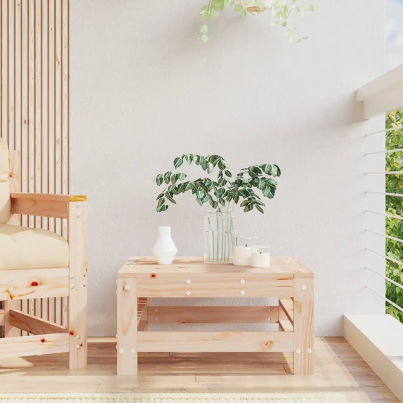 vidaXL Taburete de jardín madera maciza de pino vidaXL Taburete de jardín madera maciza de pino