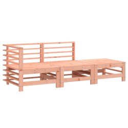 vidaXL Juego de muebles de jardín 3 pzas madera maciza abeto Douglas