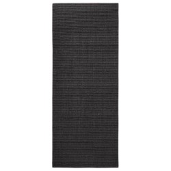 vidaXL Alfombra de sisal para rascador negro 80x200 cm