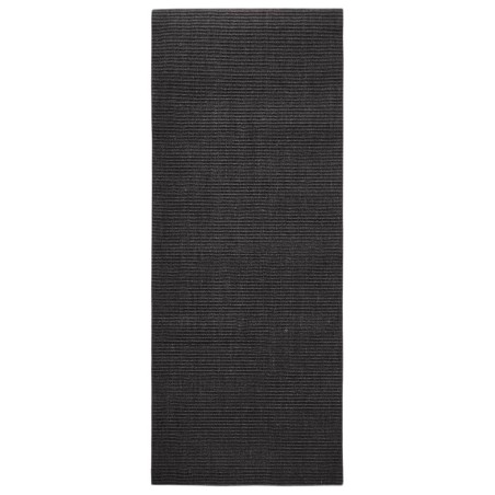 vidaXL Alfombra de sisal para rascador negro 80x200 cm