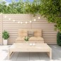 vidaXL Juego de muebles de jardín 2 piezas madera maciza de pino