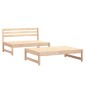 vidaXL Juego de muebles de jardín 2 piezas madera maciza de pino