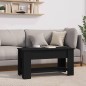 vidaXL Mesa de centro madera contrachapada negro 101x49x52 cm