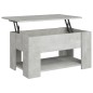 vidaXL Mesa de centro madera contrachapada gris hormigón 79x49x41 cm vidaXL Mesa de centro madera contrachapada gris hormigón 79x49x41 cm