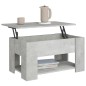vidaXL Mesa de centro madera contrachapada gris hormigón 79x49x41 cm vidaXL Mesa de centro madera contrachapada gris hormigón 79x49x41 cm