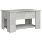 vidaXL Mesa de centro madera contrachapada gris hormigón 79x49x41 cm vidaXL Mesa de centro madera contrachapada gris hormigón 79x49x41 cm