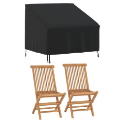 vidaXL Cubierta para silla de jardín Oxford 420D negro 96x79x49/74 cm