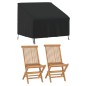 vidaXL Cubierta para silla de jardín Oxford 420D negro 96x79x49/74 cm vidaXL Cubierta para silla de jardín Oxford 420D negro 96x79x49/74 cm