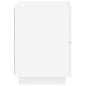 vidaXL Mesitas de noche con luces LED 2 uds madera ingeniería blanca vidaXL Mesitas de noche con luces LED 2 uds madera ingeniería blanca