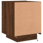 vidaXL Mesitas de noche luces LED 2 uds madera ingeniería roble marrón vidaXL Mesitas de noche luces LED 2 uds madera ingeniería roble marrón