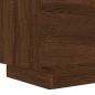 vidaXL Mesitas de noche luces LED 2 uds madera ingeniería roble marrón vidaXL Mesitas de noche luces LED 2 uds madera ingeniería roble marrón
