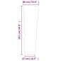 vidaxL Cubierta para calefactor de torre Oxford 420D negro 86x47x241cm vidaxL Cubierta para calefactor de torre Oxford 420D negro 86x47x241cm