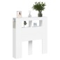 vidaXL Cabecero con LED madera de ingeniería blanco 100x18,5x103,5 cm vidaXL Cabecero con LED madera de ingeniería blanco 100x18,5x103,5 cm