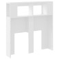 vidaXL Cabecero con LED madera de ingeniería blanco 100x18,5x103,5 cm vidaXL Cabecero con LED madera de ingeniería blanco 100x18,5x103,5 cm