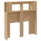 vidaXL Cabecero LED madera ingeniería roble Sonoma 100x18,5x103,5 cm