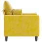 vidaXL Sillón de terciopelo amarillo 60 cm