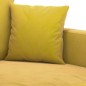 vidaXL Sillón de terciopelo amarillo 60 cm