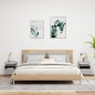 vidaXL Mesitas de noche con luces LED 2 uds gris Sonoma 40x39x48,5 cm