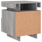 vidaXL Mesitas de noche con luces LED 2 uds gris Sonoma 40x39x48,5 cm